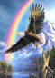 Preview: Diamond Painting Adler im Regenbogen